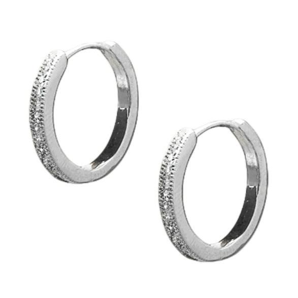 Hoop earrings "Silver-Shiny"