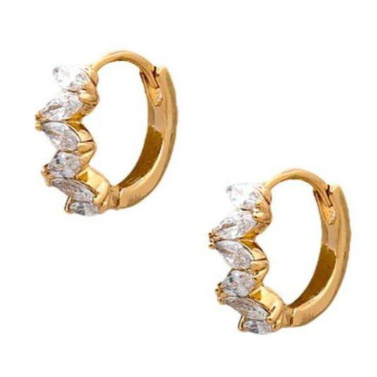 Hoop earrings "gleam of light."