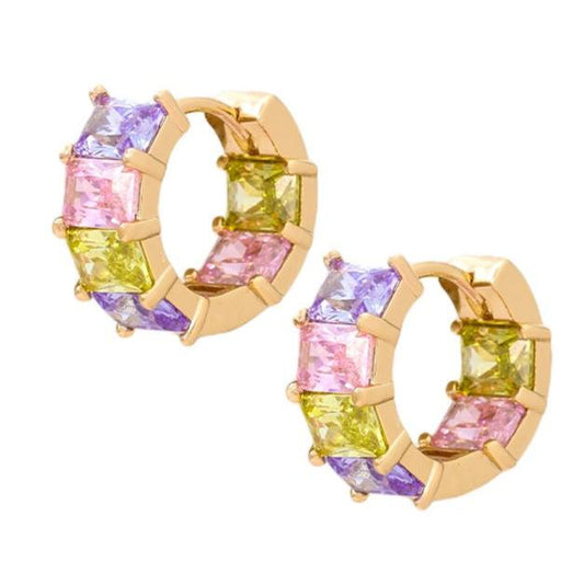 Baguette earrings "Multicolor"