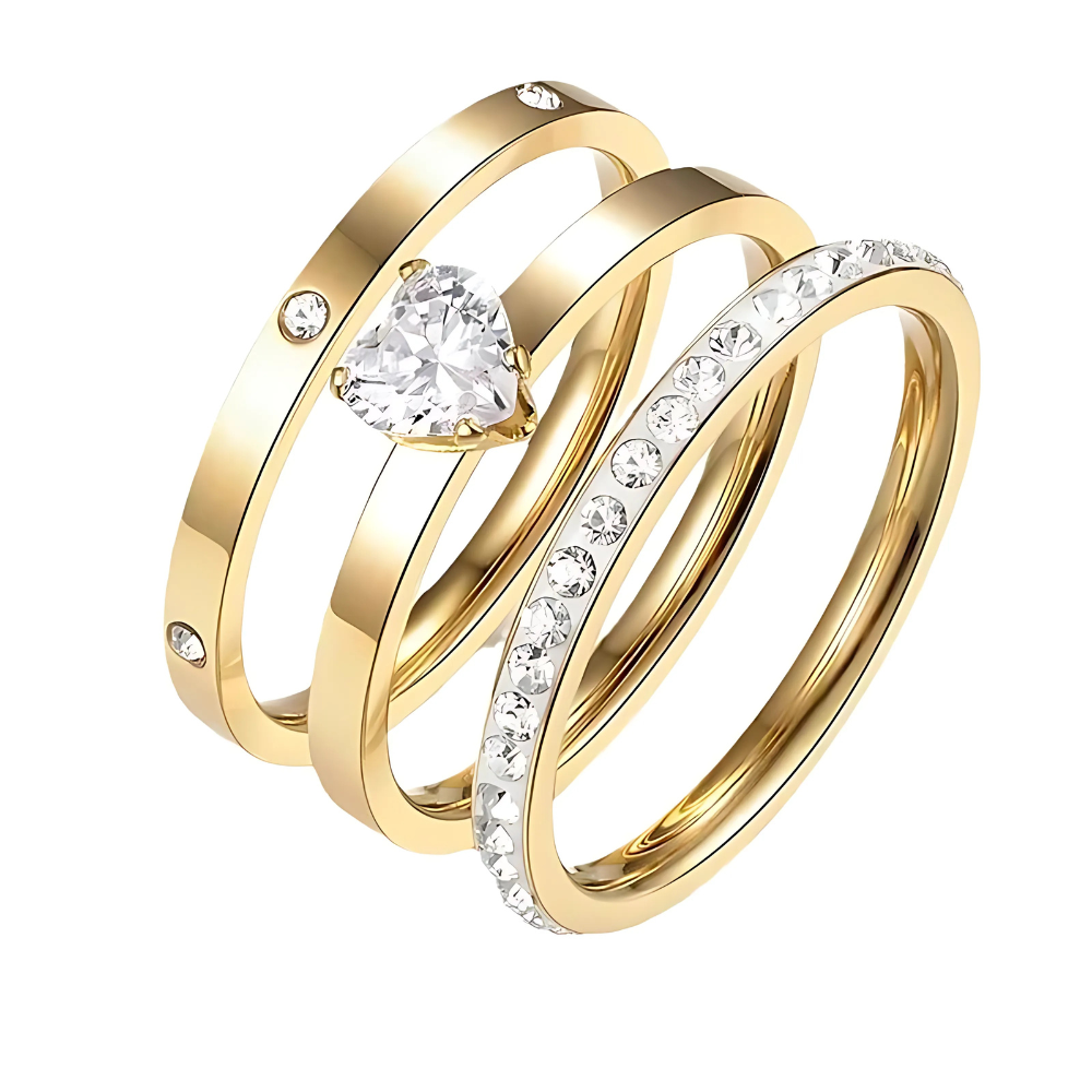 &quot;Lumina&quot; Ring aus drei Teilen