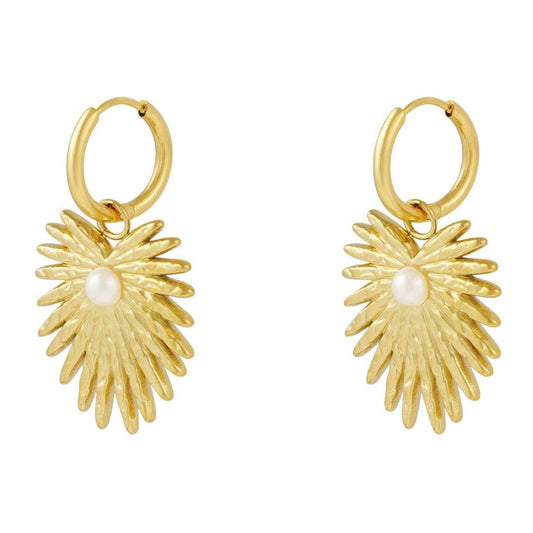 Earrings "Palm Pearl"
