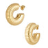 "Caterpillar Hoops" Ohrringe