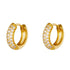 "Popular Crystal Hoops" Ohrringe